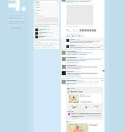 新版Twitter个人资料网站PSD分层模版免费下载