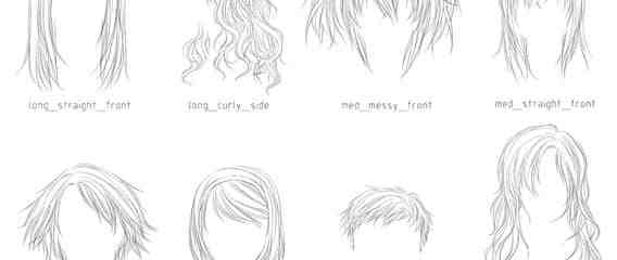 多种头发发型笔刷