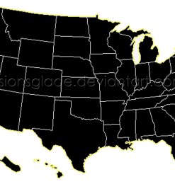 USA美国地图笔刷