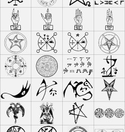 神秘魔法元素符号笔刷