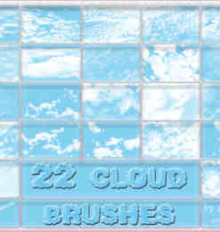 22种云朵变幻效果笔刷