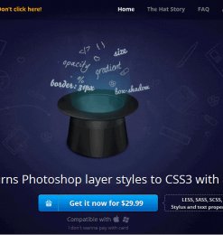 一键PSD图层转CSS代码效果的Photoshop插件——网页设计师们的神器