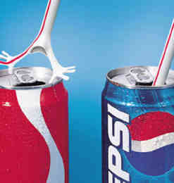 24张可口可乐与百事可乐竞争性平面广告设计