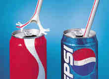 24张可口可乐与百事可乐竞争性平面广告设计