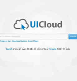 UI 素材搜尋引擎 UICloud ! 并提供免费的下载服务