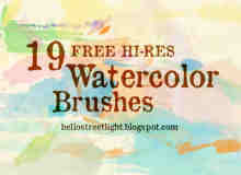12种免费的水彩笔效果笔刷