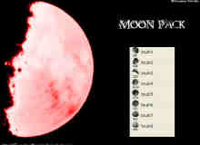 月球的月食月蚀效果笔刷