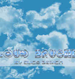 自然的天空云朵云彩Photoshop笔刷下载