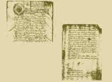 欧洲中世纪英文文字背景PS笔刷