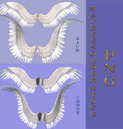 4种天使羽翼翅膀照片美化素材-【美图秀秀素材】