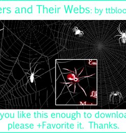 恐怖蜘蛛与蜘蛛网效果photoshop笔刷素材