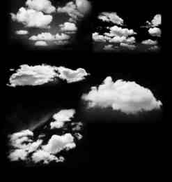 天空洁白的云朵photoshop笔刷素材