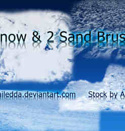 雪地、雪面、岩石表面纹理photoshop笔刷素材