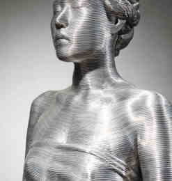 25张用铝线圈组合制作的艺术雕塑作品欣赏