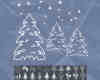 圣诞树、雪人、花环圣诞节装饰图案photoshop笔刷素材