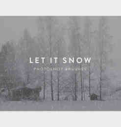 高清真实的下雪、雪背景素材photoshop笔刷下载