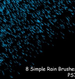 8种暴雨侵袭下雨背景photoshop笔刷素材