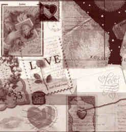 爱情邮票、信封素材PS笔刷下载