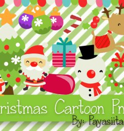 14个可爱的卡通圣诞节装扮美图秀秀、可牛影像素材