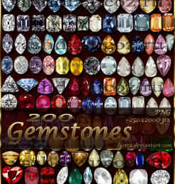 200个真实宝石、钻石png图片美图秀秀素材下载