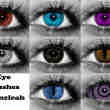 七彩眼瞳、美瞳、眼睛photoshop笔刷素材