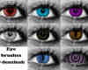 七彩眼瞳、美瞳、眼睛photoshop笔刷素材