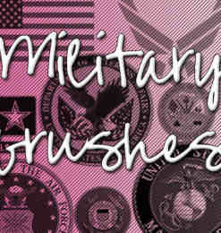 美国军事机构图标徽章photoshop笔刷素材