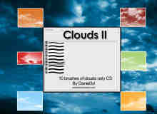 10种真实的免费云朵、云彩、天空、蓝天photoshop笔刷素材