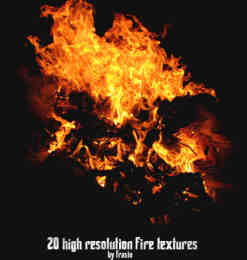 20种高品质火焰真实燃烧纹理photoshop笔刷素材下载 #.2
