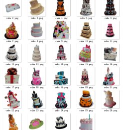 29种生日蛋糕PNG透明格式美图秀秀素材包免费下载