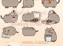 呆萌卡通猫咪PNG透明图片美图秀秀素材包 #.2