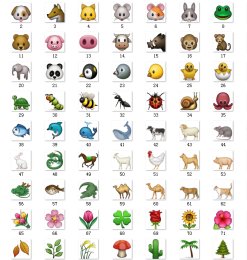 160*160像素Emoji动物、植物、天气、地球表情素材包免费下载#.5