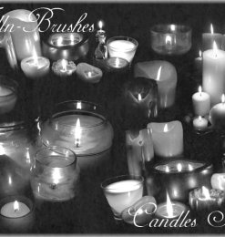 蜡烛、烛火、烛光、祈福等Photoshop笔刷