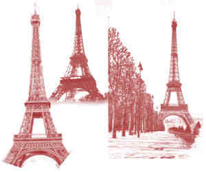 法国铁塔Photoshop笔刷