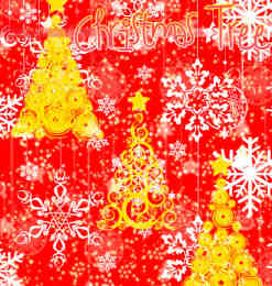 另类圣诞树、雪花图案Photoshop笔刷