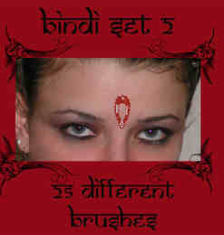 印度的“吉祥痣”额头装饰Photoshop美图笔刷 #.3