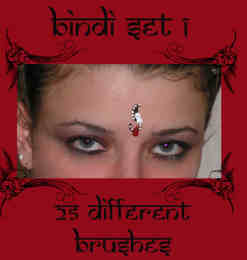 印度的“吉祥痣”额头装饰Photoshop美图笔刷 #.2