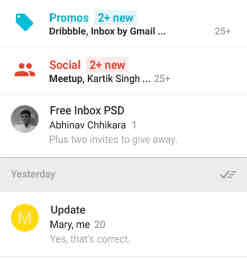 谷歌手机Inbox PSD + Invites素材下载