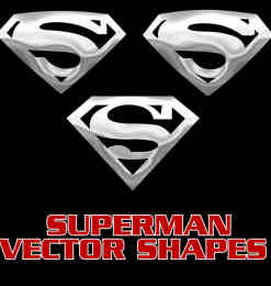 超人S标志PS自定义形状素材