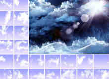 各种高空云朵素材Photoshop笔刷下载