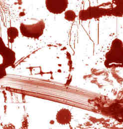 真实血流痕迹、血液涂抹PS笔刷