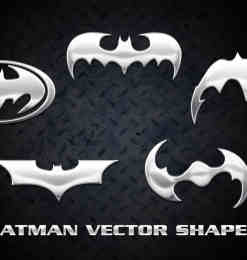 蝙蝠侠标志、图案photoshop自定义形状素材 .csh 下载