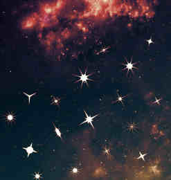 45种星星闪烁、星光、十字星图案Photoshop笔刷