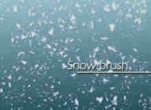 真实的雪花、雪片Photoshop下雪笔刷