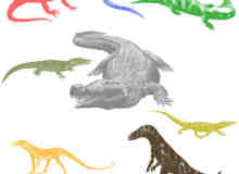 鳄鱼、蜥蜴Photoshop动物笔刷