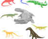 鳄鱼、蜥蜴Photoshop动物笔刷