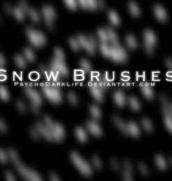 下雪天气效果Photoshop雪景笔刷