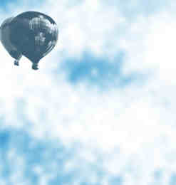 天空中的热气球素材Photoshop笔刷
