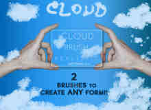自由组合式云朵、云彩Photoshop笔刷