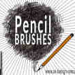 20个免费铅笔画笔PS笔刷素材下载
